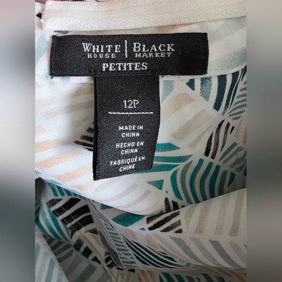 White House Black Market High-low Fit & Flare Strapless Dress- Size 12p - Picture 5 of 5